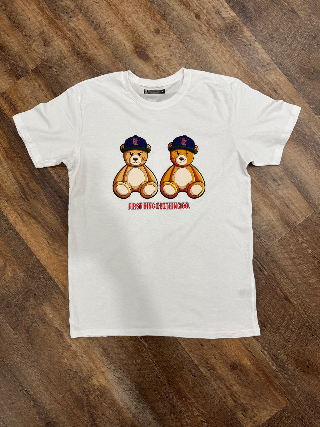First King Clothing 2 Bears (Royal) T-Shirt