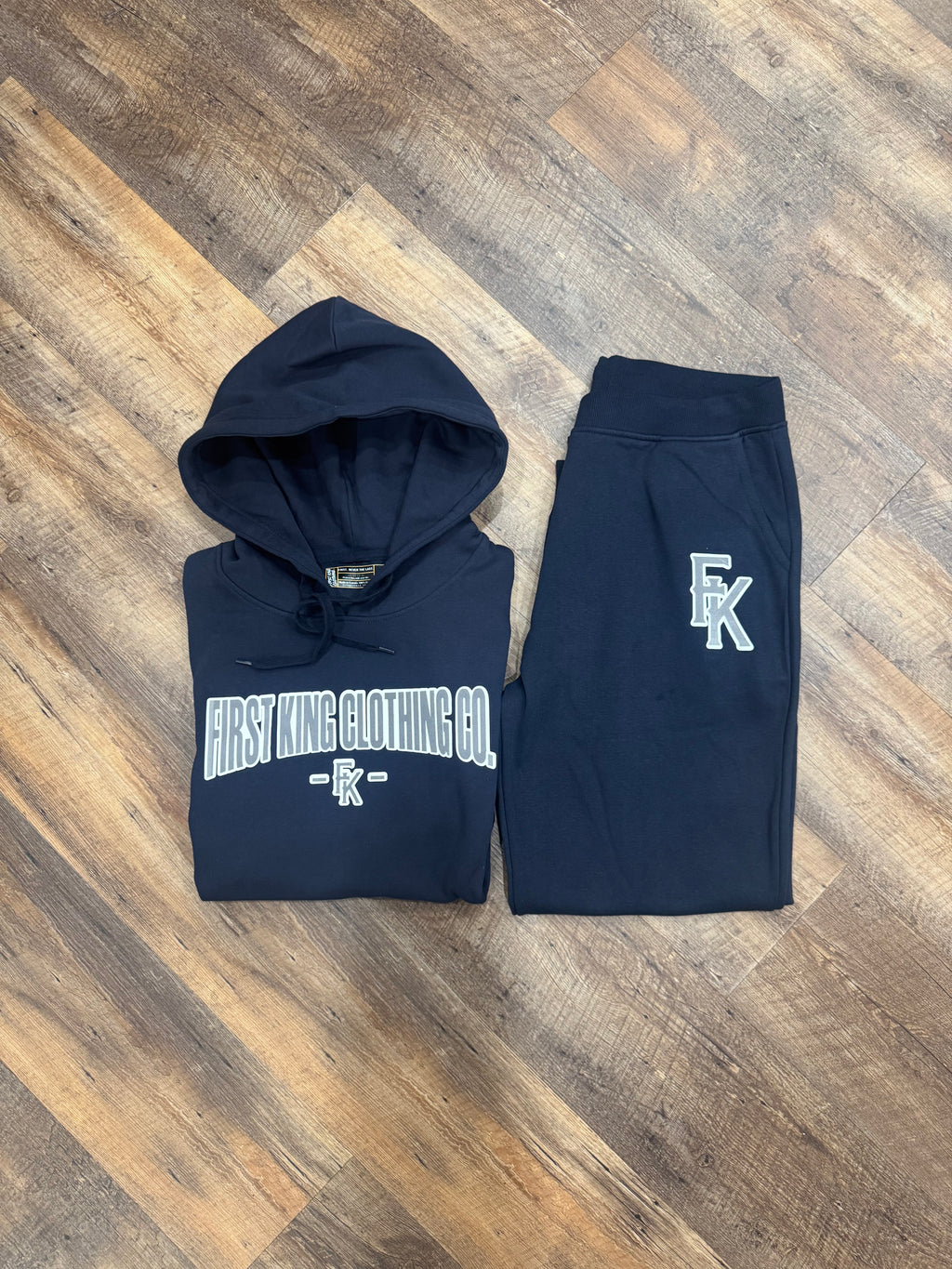 First King Clothing Navy Blue Jogging Suit