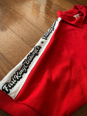 First King Red And White Golf Shirt