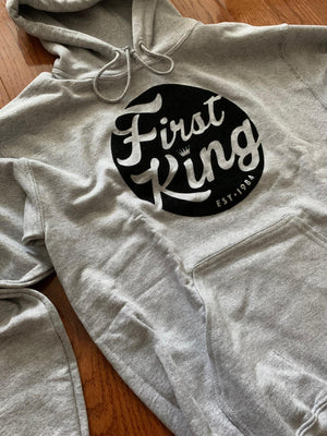 First King Grey And Black Hoodie
