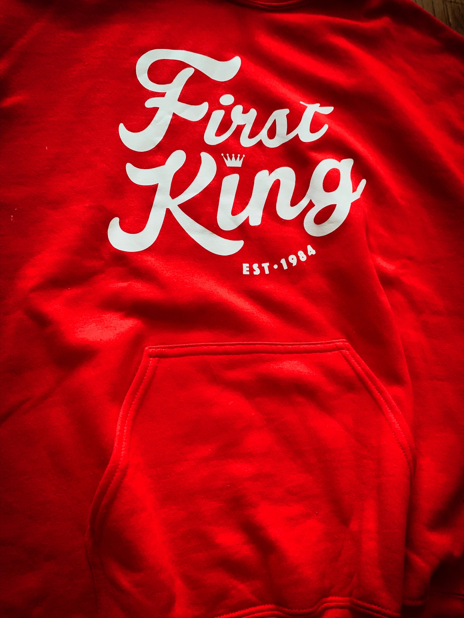Red First King Hoodie