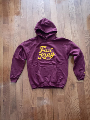 Burgundy First King Hoodie