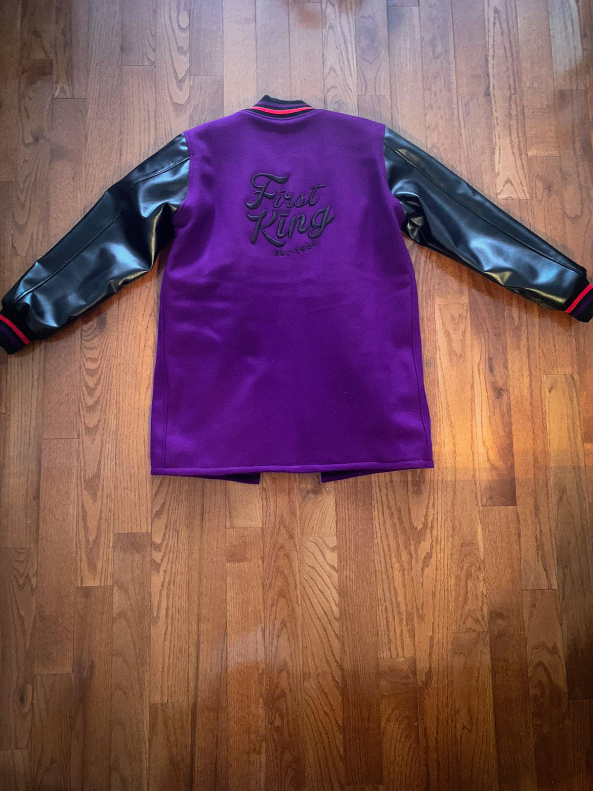 First King Clothing Co. 3 4 Varsity Trench Coat