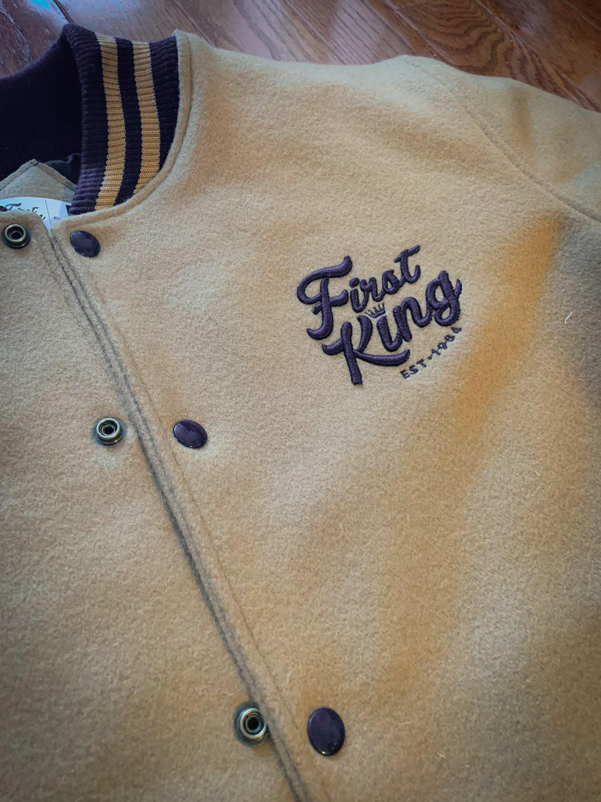 First King Clothing Co. Varsity Trench Coat